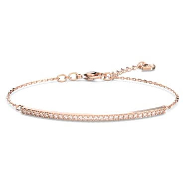 Only สร้อยข้อมือ, ขาว, เคลือบโทนสีโรสโกลด์ - Swarovski, 5632063