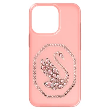 スマートフォンケース, スワン, iPhone® 13, ペールピンク - Swarovski, 5633712