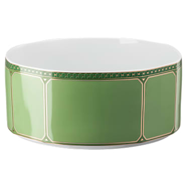 Bol de servire Signum, Porțelan, Mare, Verde - Swarovski, 5634386