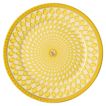 ψωμιέρα Signum, Πορσελάνη, κίτρινη - Swarovski, 5635530