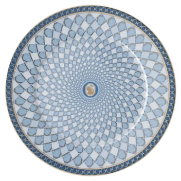 Piatto da pane Signum, Porcellana, Blu - Swarovski, 5635535