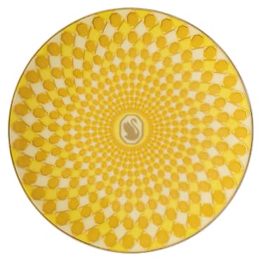 Signum Tallrik, Porslin, Liten, Gul - Swarovski, 5635554