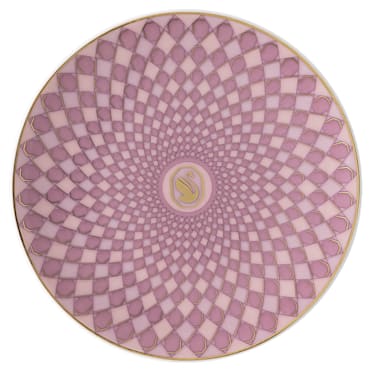 Signum plate, Porcelain, Small, Pink - Swarovski, 5635562