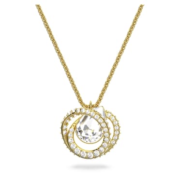 Pendente Generation, Bianco, Placcato color oro - Swarovski, 5636511