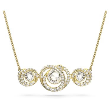 Generation Halskette, Weiß, Goldlegierungsschicht - Swarovski, 5636586