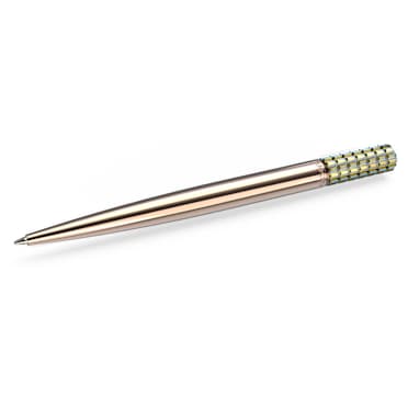 Ballpoint pen, Yellow, Rose gold-tone plated - Swarovski, 5637771