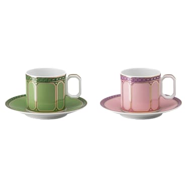 Signum Espressoservis, Porslin, Flerfärgad - Swarovski, 5640052