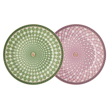 Signum 碟子套裝, 瓷器, 中號, 彩色 - Swarovski, 5640061