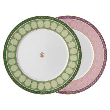 Sada talířů Signum, Porcelán, Střední, Vícebarevná - Swarovski, 5640062