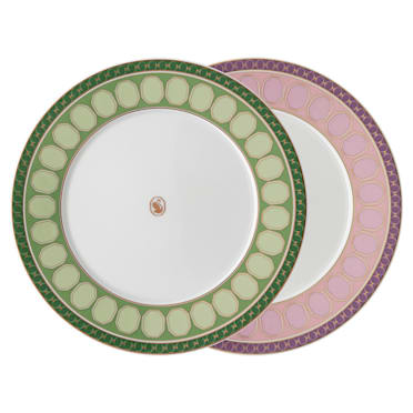 Set d'assiettes Signum, Porcelaine, Moyen, Multicolore - Swarovski, 5640062
