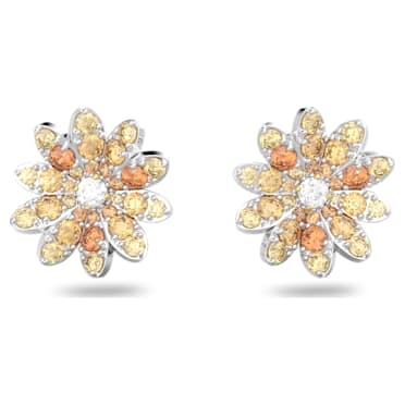 Eternal Flower 耳釘, 花朵, 漸層色, 多種金屬潤飾 - Swarovski, 5642872