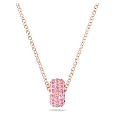 Dextera pendant, Pink, Rose gold-tone plated - Swarovski, 5642887