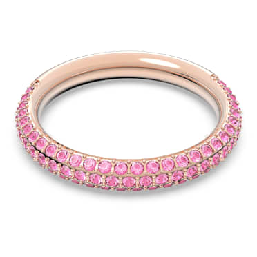 Dextera ring, Pink, Rose gold-tone plated - Swarovski, 5642907