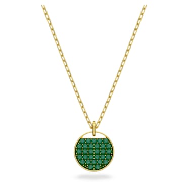 Ginger pendant, Green, Gold-tone plated - Swarovski, 5642939