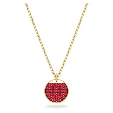 Ginger pendant, Red, Gold-tone plated - Swarovski, 5642941