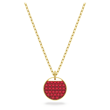 Sublima pendant, Red, Gold-tone plated - Swarovski, 5642941