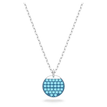 Sublima pendant, Blue, Rhodium plated - Swarovski, 5642957