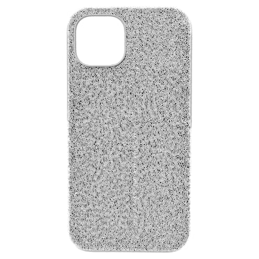 High smartphone case, iPhone® 13, Silver Tone - Swarovski, 5643043