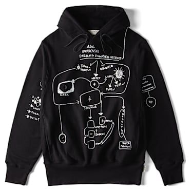 ADVISORY BOARD CRYSTALS, Dazzling Colorless Objects Kapuzenpullover, Schwarz - Swarovski, 5644719