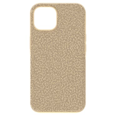 High smartphone case, iPhone® 14, Gold tone - Swarovski, 5644916