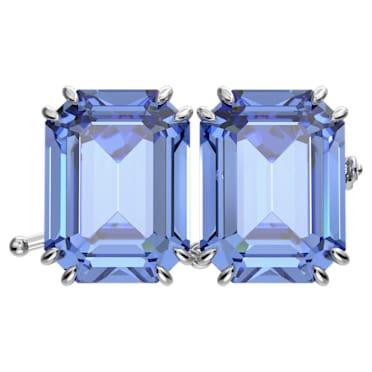 Millenia extender, Octagon cut, Blue, Rhodium plated - Swarovski, 5645620