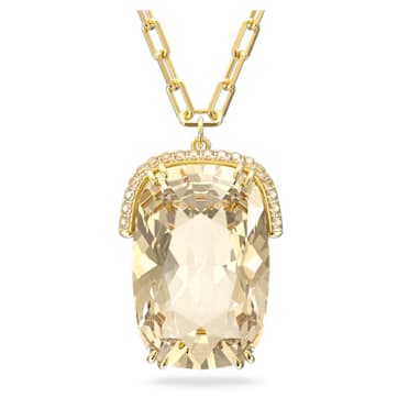 Colgante Harmonia, Cristal de gran tamaño, Tono dorado, Baño tono oro - Swarovski, 5646685