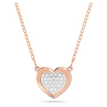 Hall hanger, Hart, Wit, Roségoudkleurige toplaag - Swarovski, 5646727