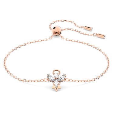 Magic สร้อยข้อมือ, นางฟ้า, ขาว, เคลือบโทนสีโรสโกลด์ - Swarovski, 5646740