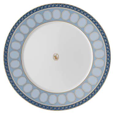 Signum ディナープレート, 磁器, ブルー - Swarovski, 5648483