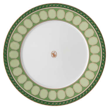 Prato raso Signum, Porcelana, Verde - Swarovski, 5648502