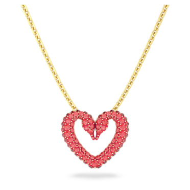 PopTopping Jewelry|PopTopping Pink Crystal Heart Necklace