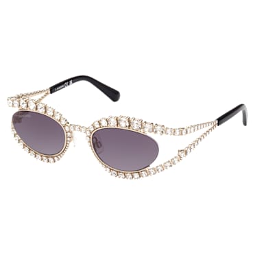 Okulary przeciwsłoneczne, Efektowny, SK0385 32B, Szare - Swarovski, 5649012