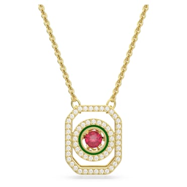 Alea necklace, Multicolored, Gold-tone plated - Swarovski, 5649785