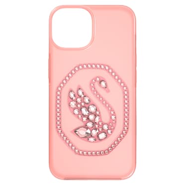 スマートフォンケース, スワン, iPhone® 14, ペールピンク - Swarovski, 5649849