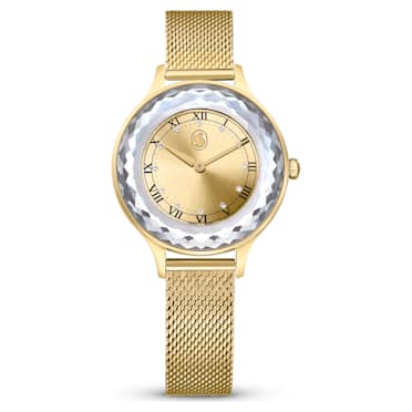 Octea Nova horloge, Swiss Made, Metalen armband, Goudkleurig, Goudkleurige afwerking - Swarovski, 5649993