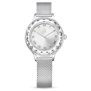 Octea Nova horloge, Swiss Made, Metalen armband, Zilverkleurig, Roestvrij staal - Swarovski, 5650039