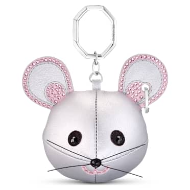 Porte-Clés Grimace Sourire Argent Métal Charm