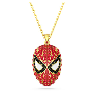 Marvel Spider-Man Anhänger, Rot, Goldlegierungsschicht - Swarovski, 5650576