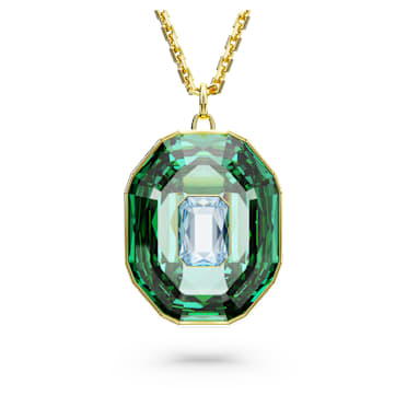 Chroma pendant, Mixed cuts, Large, Multicoloured, Gold-tone plated - Swarovski, 5651293