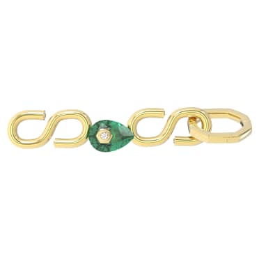 สายเพิ่มความยาว Numina, เขียว, เคลือบโทนสีทอง - Swarovski, 5655619