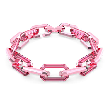 Lucent necklace, Statement, Pink - Swarovski, 5657669