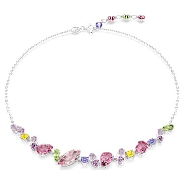 Gema Kolye, Karışık kesimler, Çok renkli, Rodyum kaplama - Swarovski, 5658398