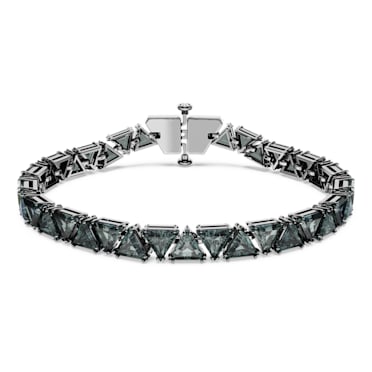 Bracelet Matrix, Taille Triangle, Noir, Métal plaqué ruthénium - Swarovski, 5666162