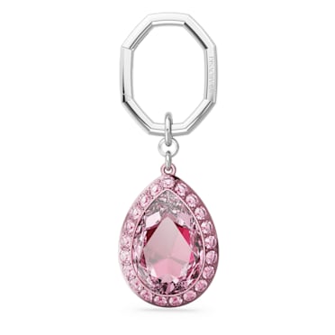 Key ring, Pear cut, Pink - Swarovski, 5666646