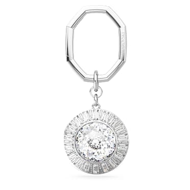 พวงกุญแจ, เจียระไนทรงกลม, ขาว, เคลือบโรเดียม - Swarovski, 5669119