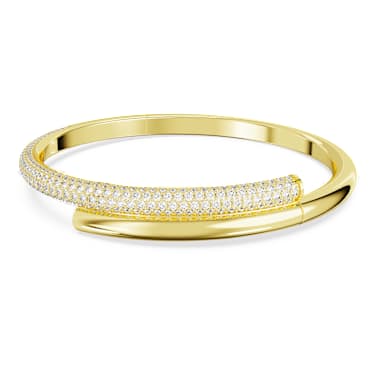 Dextera 手鐲, 磁扣, 白色, 鍍金色色調 - Swarovski, 5669498