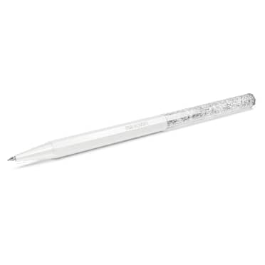 Crystalline ปากกาลูกลื่น, ทรงแปดเหลี่ยม, ขาว, เคลือบสีขาว - Swarovski, 5670198