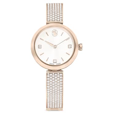 Reloj Illumina, Fabricado en Suiza, Brazalete de metal, Tono dorado, Acabado tono oro champán - Swarovski, 5671196