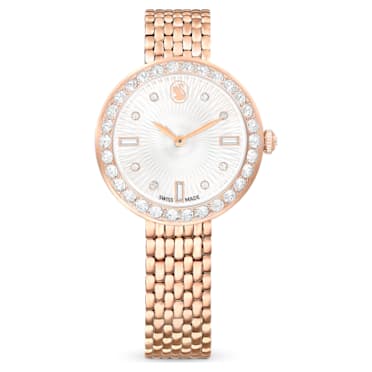 Zegarek Certa, Swiss Made, Metalowa bransoleta, W odcieniu różowego złota, Powłoka w odcieniu różowego złota - Swarovski, 5672981