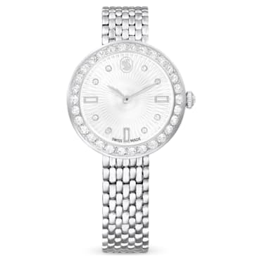 Certa watch, Swiss Made, Metal bracelet, Silver Tone, Stainless steel - Swarovski, 5673022